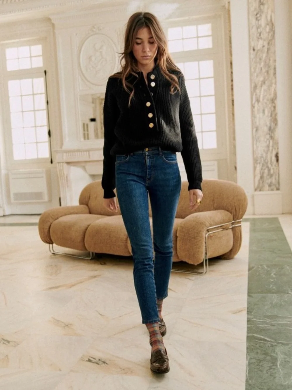 Sezane Lucas Jumper Black XS - Picture 5 of 11